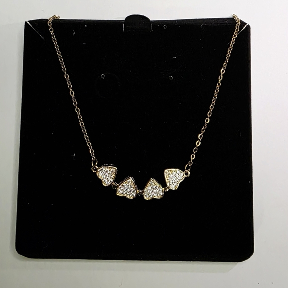 N0021 Brandnew Elegant Gold Clover Two In One Open Pendant Necklace - Picture 9 of 12